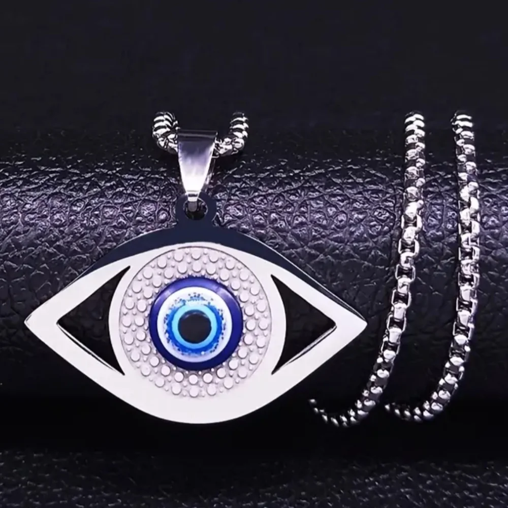 Titanium Steel Evil Eye Necklace